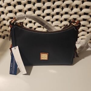Dooney & Bourke Navy Leather Shoulder Bag